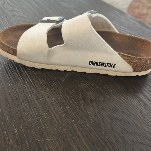 Birkenstock White Double Strap Sandals - Picture 7 of 10